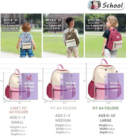 Kids Backpack for Girls: Girls Backpack 6-10 - Kindergarten Elementary School Bookbag for Girl