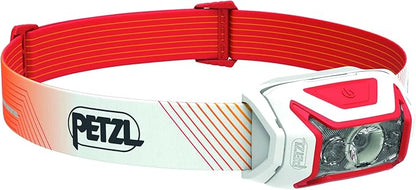PETZL, Actik Core Lamp Red, Powerful, Rechargeable, and Easy-to-use headlamp with red Lighting. 550 lumens