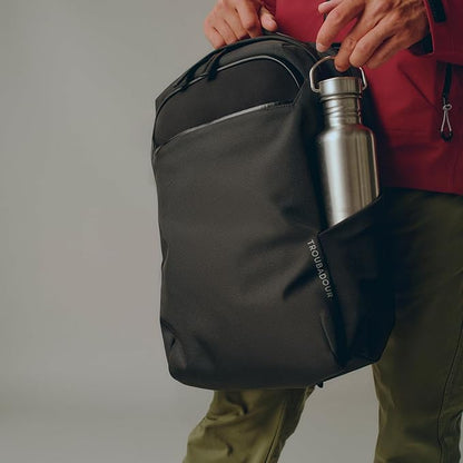 Troubadour Neo Backpack - 22L Lightweight Laptop Backpack - Ergonomic & Water Resistant - Versatile Style for Work and Travel - Charcoal Black
