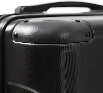 20in Carry On Luggage Hardshell Suitcase with Spinner Wheels Lightweight Lugagge Design Waterproof Durable for Travel (Black)