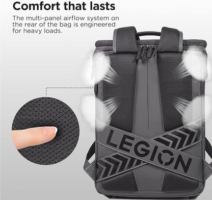 Lenovo Legion 16-inch Armored Gaming Backpack GB900, 20L Capacity, Water-Resistant, Beathable & Ergonomic Shoulder Straps, Multiple Pockets, Black