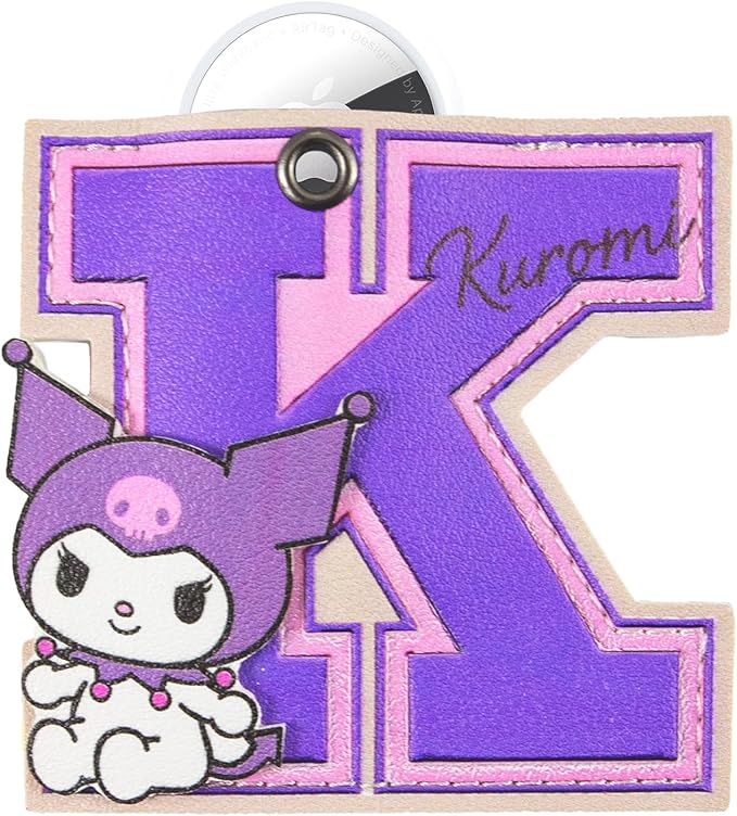 Sonix x Sanrio Character Keychain Case Compatible with Apple AirTag | Protective AirTag Cover Keychain | College Letters Kuromi
