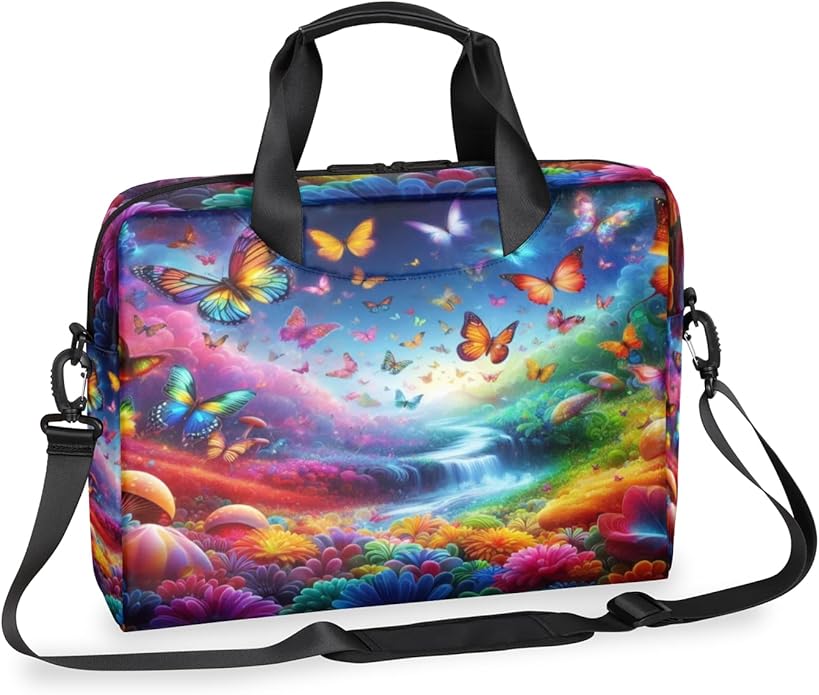 Laptop Bag Bohemian Mandala Laptop Satchel Briefcase Adjustable shoulder Carrying for MacBook Pro 16 inch