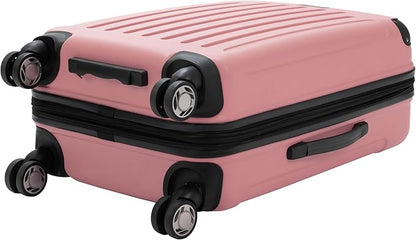 Kenneth Cole REACTION Renegade Luggage Expandable 8-Wheel Spinner Lightweight Hardside Suitcase, Peony, 2-Piece Set (20"/28")