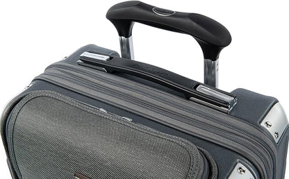 Travelpro Platinum Elite Hardside Expandable Carry on Luggage, 8 Wheel Spinner, TSA Lock, Hard Shell Polycarbonate Suitcase, Vintage Grey, Compact Carry on Laptop Pocket 20-Inch
