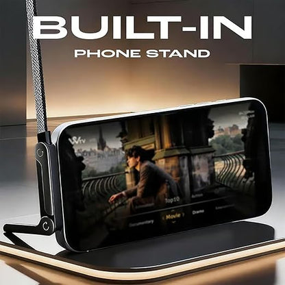 2026 New Sideways Phone Charger - 240W Braided Fast Charge Cable with Built-in Phone Stand, 2-in-1 Invisible Holder Charger Cable for iPhone, for Samsung and USB-C Devices (Type-C to Type-C)
