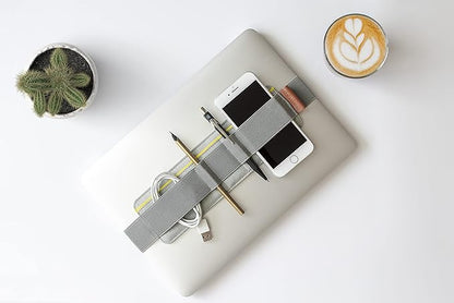 Beblau SLIM Portable Tech Organizer attachable to your laptop & notebook | Backpack & desktop organizers Office, Home & School | Working from Home Solution | Laptop accessories