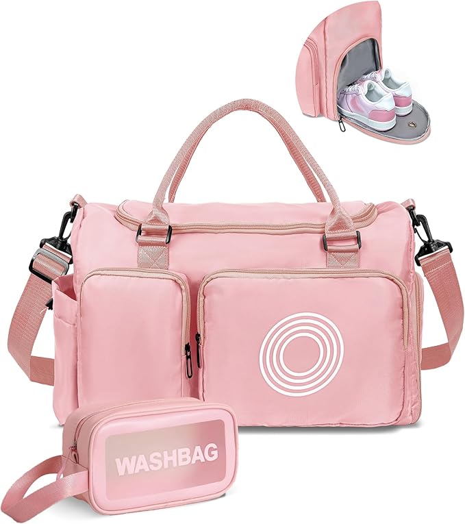 preteen Initial Travel Duffle Bag, Sports Gym Bag, Personalized Weekender Bag,Monogram Overnight Bag, Birthday Gifts Daughter Gifts Friend Gifts, engagement gift