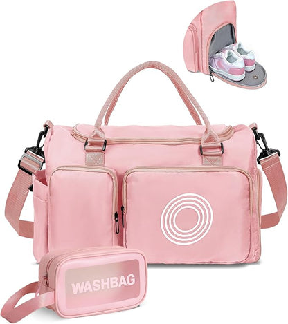 preteen Initial Travel Duffle Bag, Sports Gym Bag, Personalized Weekender Bag,Monogram Overnight Bag, Birthday Gifts Daughter Gifts Friend Gifts, engagement gift