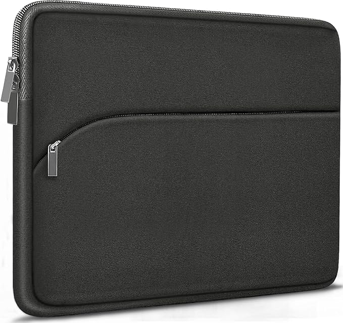 Laptop Sleeve Case 14 inch, Slim Portable Monitor Protective Cover with Front Pocket, Traveling Carrying Laptop Bag Compatible for MacBook Air/Pro, HP, Dell, Lenovo, Acer, Grey