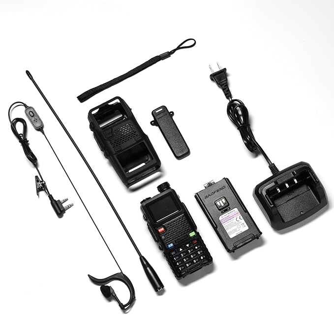 BAOFENG UV-5RM Plus 10W Ham Radio Handheld, UHF VHF Long Range Two Way Radio Walkie Talkie, NOAA FM AM(Airband) Receiver, with Protection Case, 2500mAh Battery USB-C Rechargeable, Chirp Compatible