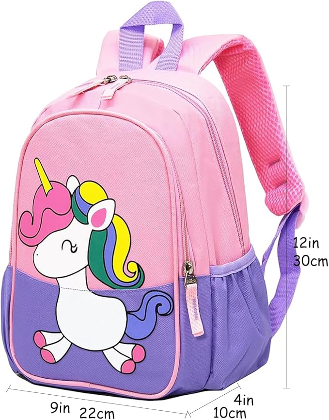 CHERUBIC Toddler Backpack, Kids Travel Backpack, Waterproof Cute Small Preschool Backpack Cartoon Daycare Bag