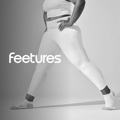 Feetures Elite Max Cushion No Show Tab Ankle Socks - Sport Sock with Targeted Compression