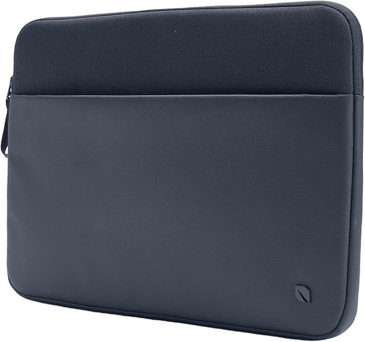 Incase A.R.C. Laptop Sleeve 14 Inch – MacBook Case with Faux Fur Lining, External Pocket – Fits MacBook Pro Air Lenovo Dell HP – Laptop Cover, Computer Case - Travel, Work, College - Navy