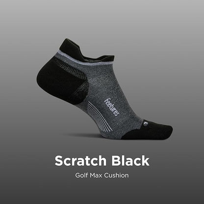 Feetures Elite Golf Max Cushion Tab Ankle Socks - Sport Sock with Targeted Compression