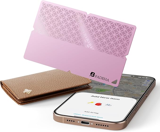 2025 [Apple MFi Certified] (iOS Only) Bluetooth Tracker Smart Card for Apple Find My iPhone Wallet GPS Tracker, 5-10 Years Staying Power, Keys Finder and Item Locator for Keys, Bags, Passport