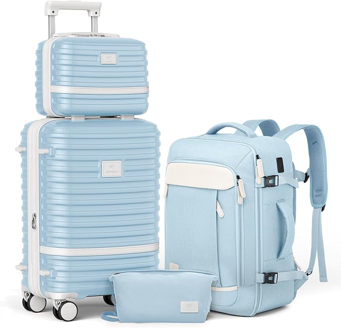 Joyway Expandable Carry on Luggage Sets Airline Approved, Lightweight Hard Shell 20 Inch Carry-on Suitcase with Spinner Wheels