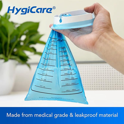 50 Count Vomit Bags, 1180mL, Portable, Leak Resistant, Medical Grade, Disposable, Barf, Puke, Throw Up, Emesis Bags, Ideal for Car, Sickness,Travel, Kids, Pregnant Women
