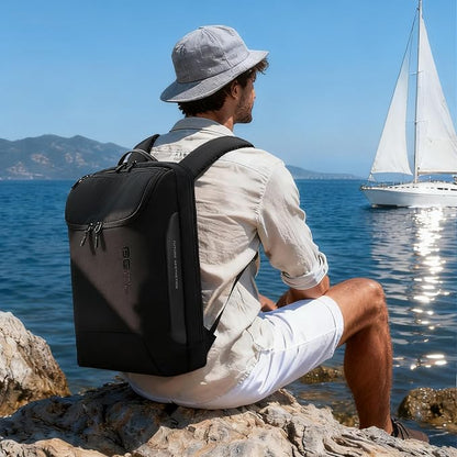 BANGE 15.6 Inch Laptop Backpack for Men and Women, Business Travel Backpack, Waterproof Lightweight Computer Bag for College, Office, Commuter & Outdoor Sports