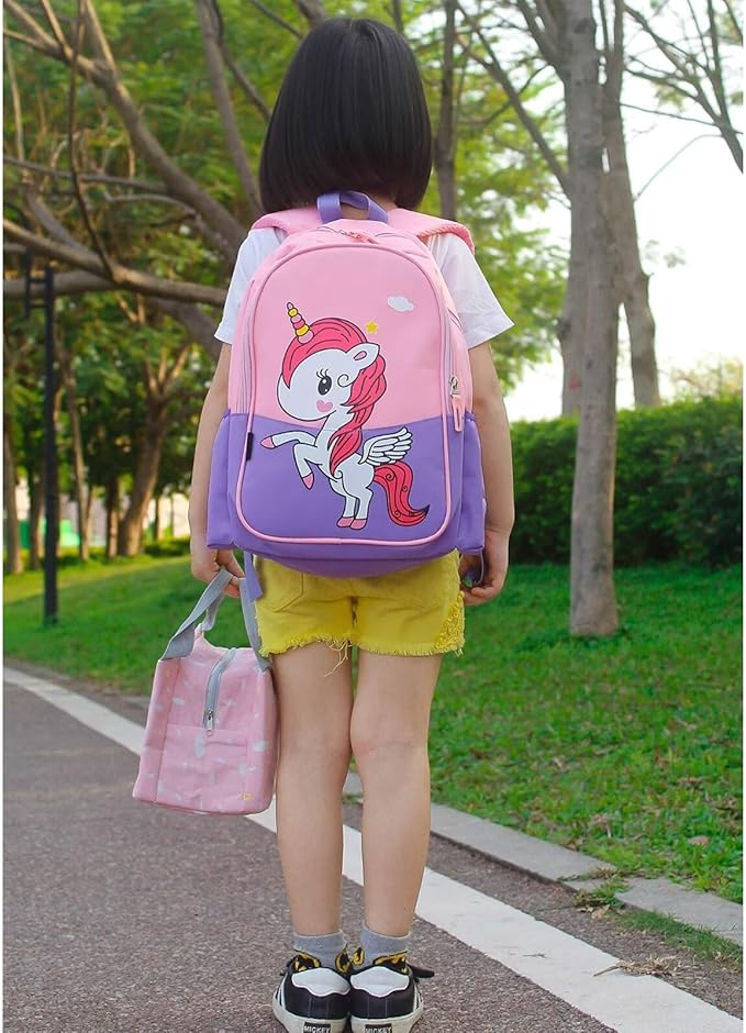 Kids Preschool Kindergarten Backpack Lightweight Cool Cute Cartoon Travel Backpack With Lunch Bag For Boys Girls