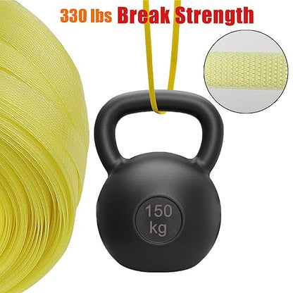 Box Packing Strapping Tool, Polypropylene Pallet/Box Strapping kit: 330' x 1/2'' Strapping and 100 pcs Plastic Buckles,Manual Packing