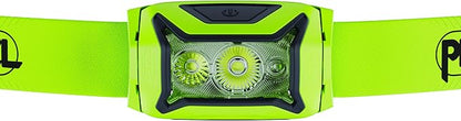 PETZL ACTIK Headlamp - Powerful 450 Lumen Light with Red Lighting, for Hiking, Climbing, Running, and Camping - Green