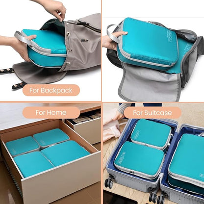 Cambond Compression Packing Cubes for Travel Women - Expandable Travel Bags Luggage Organizers Travel Essentials Compression Cubes for Travel Carry on Suitcases Organizer