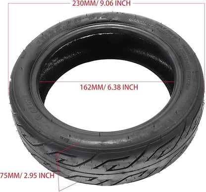 10x2.70-6.5 Tubeless Tire, Vacuum Tyres for 10 Inch Scooter Wheel, 70/65-6.5 Electric Scooter Tires Wear-Resistant Thickened Balance Scooter Wheels Replacement parts