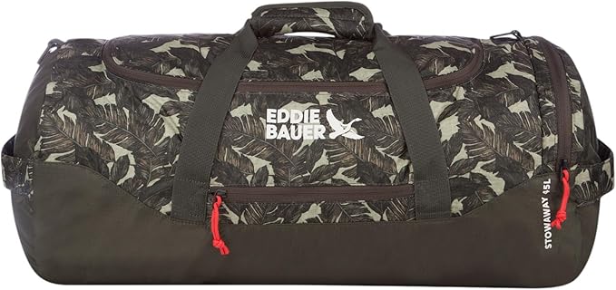 Eddie Bauer Stowaway Packable Duffel Bag | Travel | Foldable | Lightweight | Durable | Ripstop Polyester
