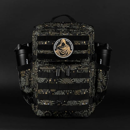 WOLFpak 35L Athletic Gym Backpack - Durable 1000D Waterproof Oxford Material with MOLLE Webbing, Laptop Pocket & Dual Cup Holders, Durable Fitness/Travel/Military Daypack (Illuminati)