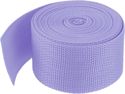 MECCANIXITY Lightweight Polypropylene Webbing Strap 2" 5 Yard Backpack Strapping Band Purple for Outdoor Luggage Cargo Straps