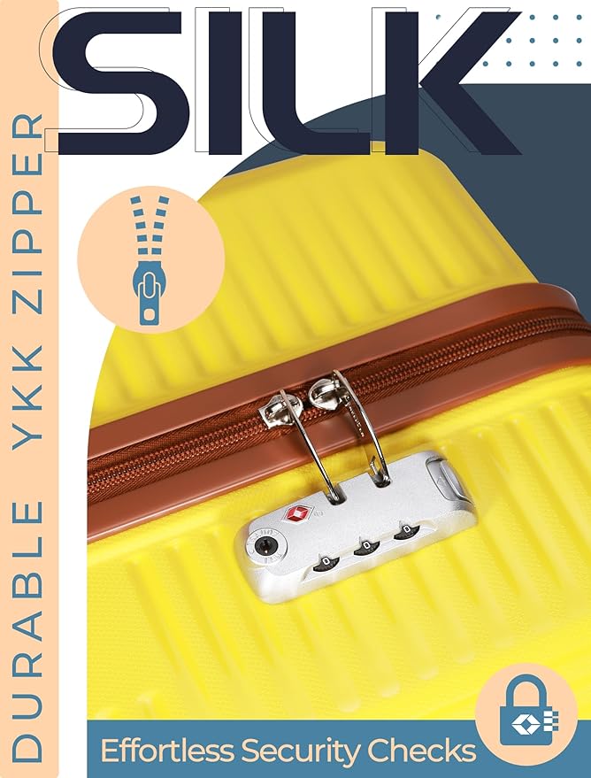 Luggage Sets 5 Piece,Lightweight,Impact-Resistant,Wear-Resistant Suitcases with Wheels, Hardshell Suitcase Set with Spinner Wheels, PP Carry on Luggage Set with TSA Lock, Travel Luggage