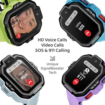 TickTalk 5 - Kids Smart Watch with GPS Tracker, Video Calling, SOS, & Parental Controls | Smartwatch with Free Music, Texting, Kid Phone Call and Text, Boys & Girls - 4G Smart Watch for Kids 3-12