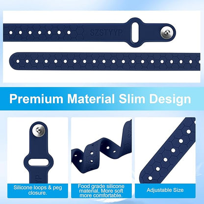 Motion Sickness Bands Sea Sickness Wristbands Anti Nausea Wristband Nausea Bands for Morning Sickness Relief Sea Bands for Motion Sickness Bracelet Cruise(1 Pair Dark Blue)