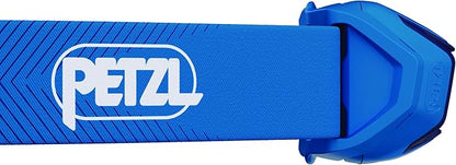PETZL ACTIK Headlamp - Powerful 450 Lumen Light with Red Lighting, for Hiking, Climbing, Running, and Camping - Blue