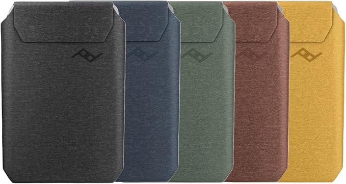 Peak Design Mobile Slim Wallet, Slim Profile, Weatherproof Nylon Fabric, Connects to Mobile Cases, MagSafe Compatible, for iPhone, Samsung and Google Pixel Phones