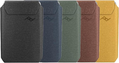 Peak Design Mobile Slim Wallet, Slim Profile, Weatherproof Nylon Fabric, Connects to Mobile Cases, MagSafe Compatible, for iPhone, Samsung and Google Pixel Phones
