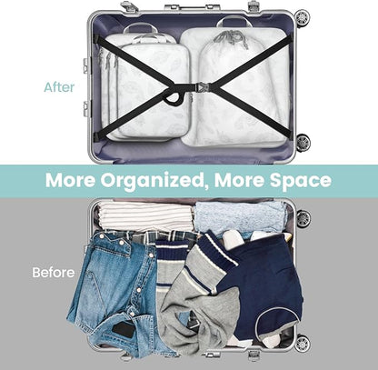 Cambond Compression Packing Cubes for Travel Women - Expandable Travel Bags Luggage Organizers Travel Essentials Compression Cubes for Travel Carry on Suitcases Organizer