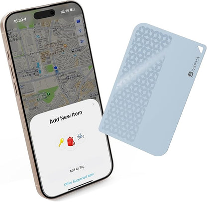 2025 [Apple MFi Certified] (iOS Only) Bluetooth Tracker Smart Card for Apple Find My iPhone Wallet GPS Tracker, 5-10 Years Staying Power, Keys Finder and Item Locator for Keys, Bags, Passport