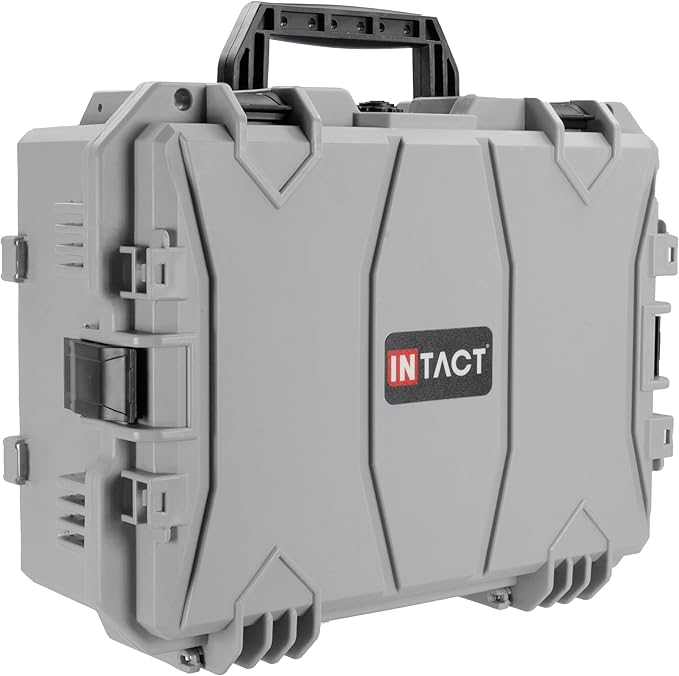Eylar 18" Intact Series Hard Camera Case, Lightweight and Durable Stacker Design with Foam (Gray)