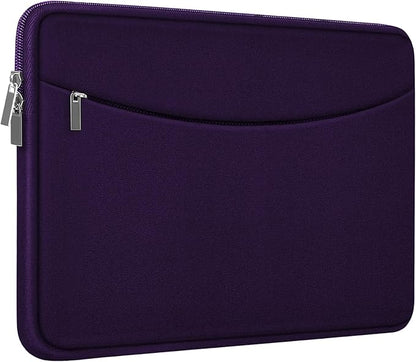 Laptop Case 14 inch, Shockproof Protective Laptop Cover Briefcase Carrying Computer Bag with Accessory Pocket Portable Computer Sleeve for 14" MacBook, HP, Dell, Lenovo, Acer, Dark Purple