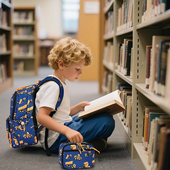 CAMTOP Backpack for Kids, Boys Girls Preschool Backpacks with Lunch Box Toddler Kindergarten School Bookbag Set
