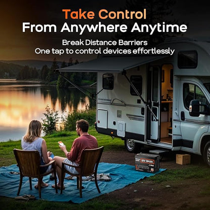 48V 314Ah (4 Pack 12V 314Ah) LiFePO4 Lithium Battery Max. 4019Wh Energy, 15000+ Deep Cycles,200A BMS with Bluetooth, Lithium Iron Phosphate Rechargeable Battery Great for RV, Marine and Off Grid