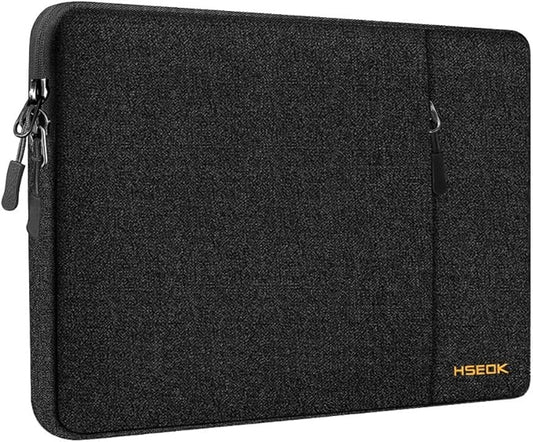Slim Laptop Case 13.3 14 inch Sleeve, Rainproof & Shockproof Carrying Case for Notebooks Compatible with MacBook Pro 14" and All Models 13.3" MacBook Air/Pro, Most Popular 13"-14" PC,Black