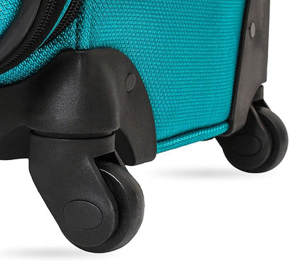 SwissGear Sion Softside Expandable Roller Luggage, Teal, 3 Piece Set (21/25/29)