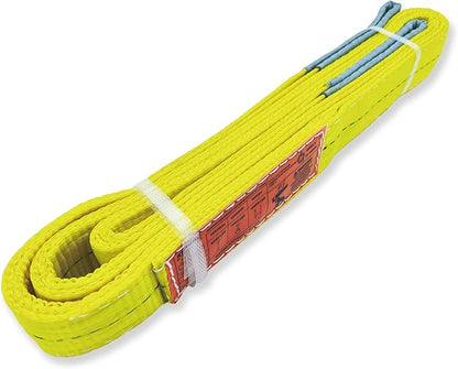 2-Ply Lifting Straps 2”x 8 ft Webbing Sling Tree Saver 1Pack Heavy Duty Web Strap Rigging Moving Towing Hoisting Gear KODIAK STRAPS