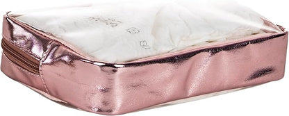 TSA Approved 5-Piece Diaper Bag Organizer Pouch Set Clear Waterproof TPU Kids Toiletry Storage Set Travel Packing Clutch Cube Bags for Baby Nursing