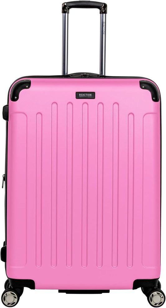 Kenneth Cole REACTION Renegade Luggage Expandable 8-Wheel Spinner Lightweight Hardside Suitcase, Watermelon, 28-Inch Checked