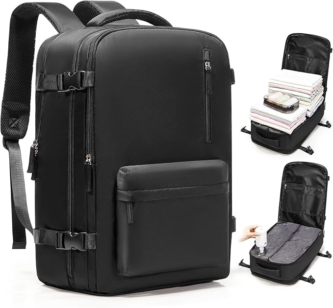coofay Vacuum Backpack Travel with Pump Airbag Travel Backpack with Vacuum System Mochila de Viaje Compresion al Vacio Easyvacpack Vacpack Backpacks for Traveling Carry on Luggage