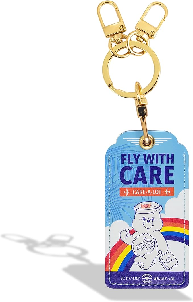 Sonix Keychain Case Compatible with Apple AirTag | Protective AirTag Cover Keychain Charm | Fly with Care | Care Bears Air